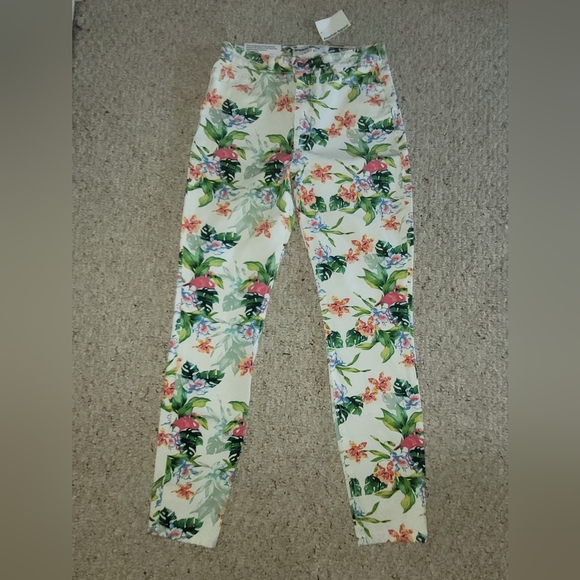NEW American Apparel Floral Pencil Pants - Picture 6 of 7